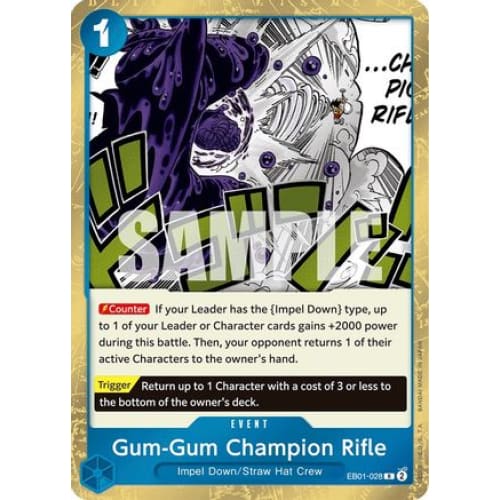 Gum-Gum Champion Rifle EB01-028 R Extra Booster: Memorial