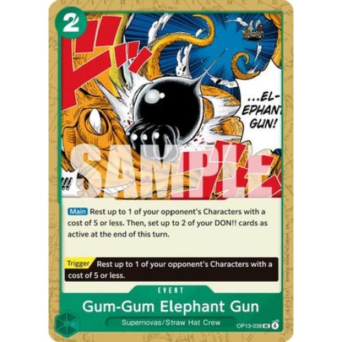 Gum-Gum Elephant Gun OP13-038 UC Carrying On His