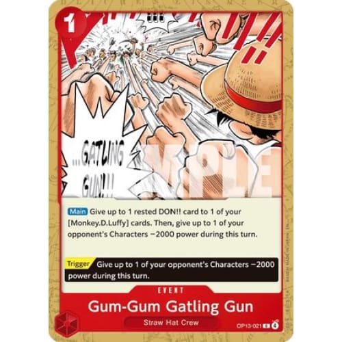 Gum-Gum Gatling Gun OP13-021 C Carrying On His Will - Single