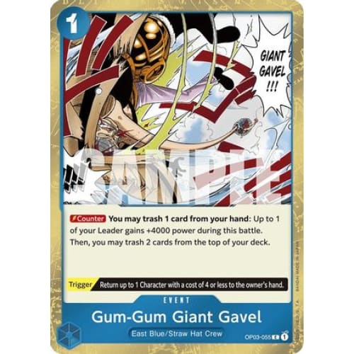 Gum-Gum Giant Gavel (Jolly Roger Foil) OP03-055 C Premium
