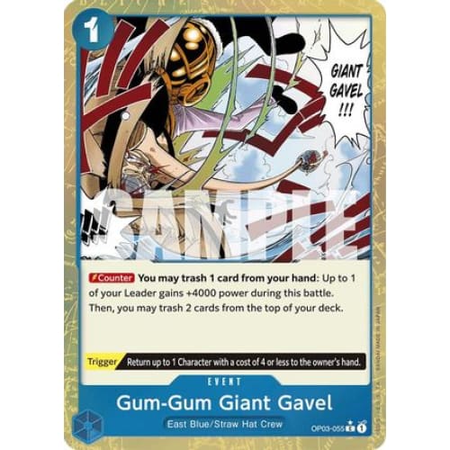 Gum-Gum Giant Gavel (Textured Foil) OP03-055 C Premium