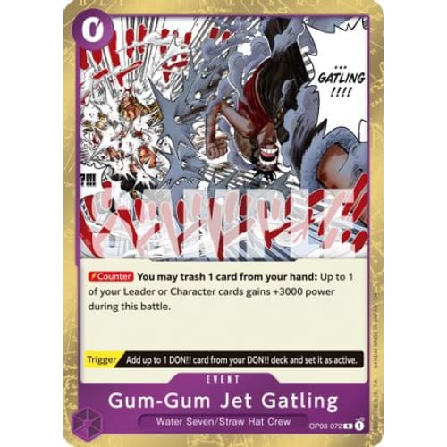 Gum-Gum Jet Gatling (Reprint) OP03-072 R Premium Booster