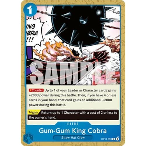 Gum-Gum King Cobra OP11-059 C A Fist of Divine Speed