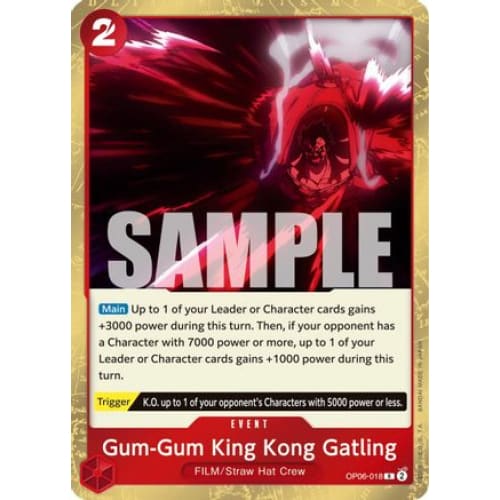 Gum-Gum King Kong Gatling OP06-018 R Wings of the Captain