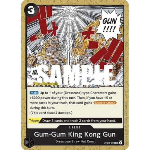 Gum-Gum King Kong Gun OP04-093 UC Kingdoms of Intrigue