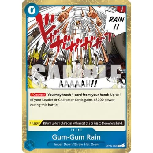 Gum-Gum Rain (Reprint) OP02-068 R Premium Booster -The