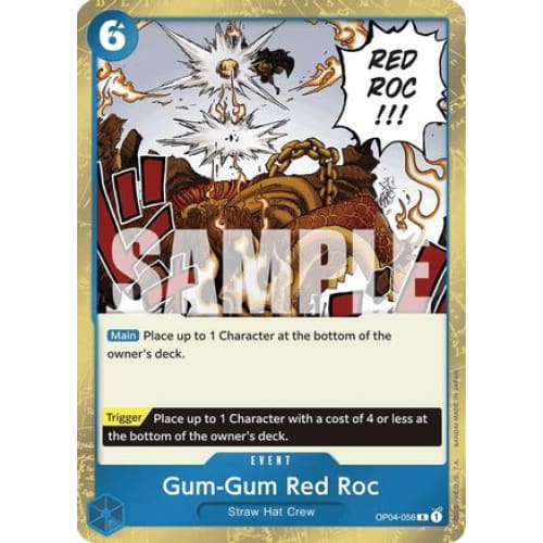 Gum-Gum Red Roc (Jolly Roger Foil) OP04-056 R Premium