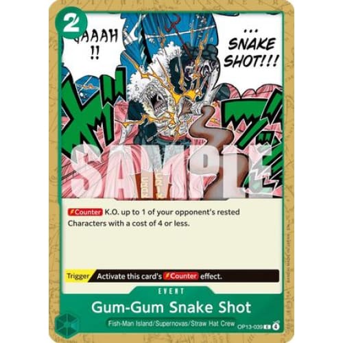 Gum-Gum Snake Shot OP13-039 C Carrying On His Will - Single