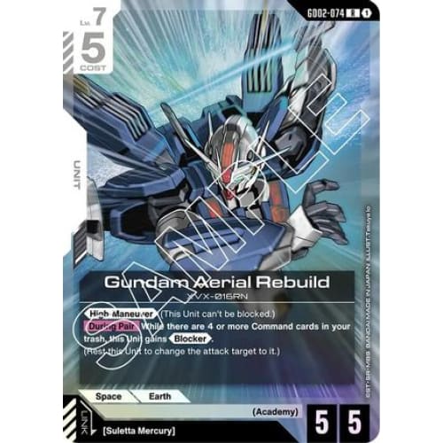 Gundam Aerial Rebuild (GD02-074) - Dual Impact Holofoil