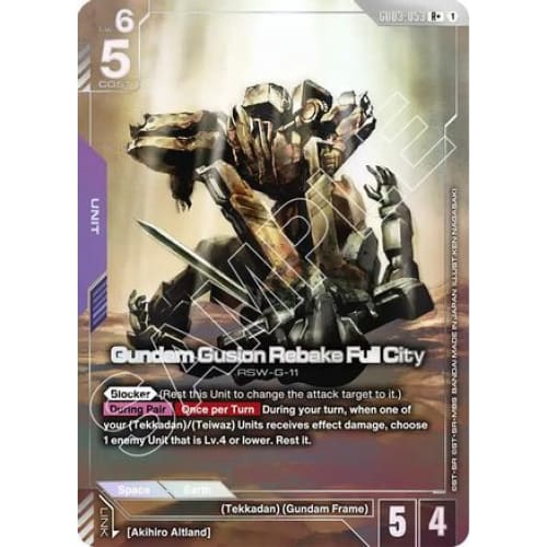 Gundam Gusion Rebake Full City (R+) (GD03-053) - Steel