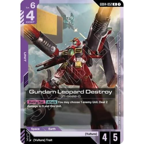 Gundam Leopard Destroy (GD04-052) - Phantom Aria Holofoil