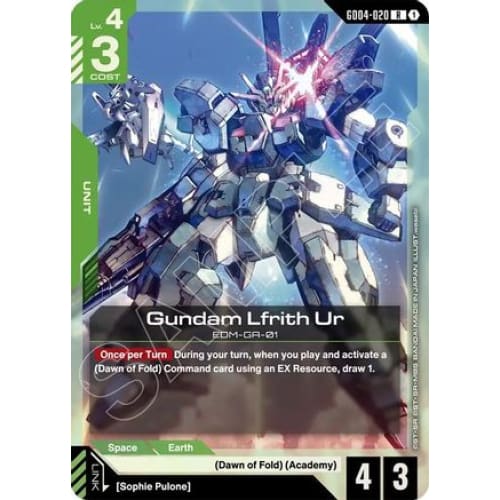 Gundam Lfrith Ur (GD04-020) - Phantom Aria Holofoil - Single