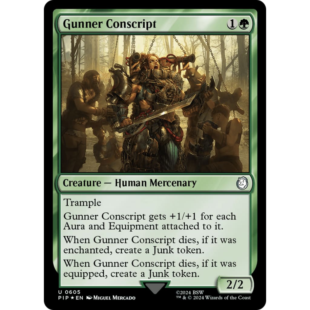 Gunner Conscript (PIP-605) Foil - Single