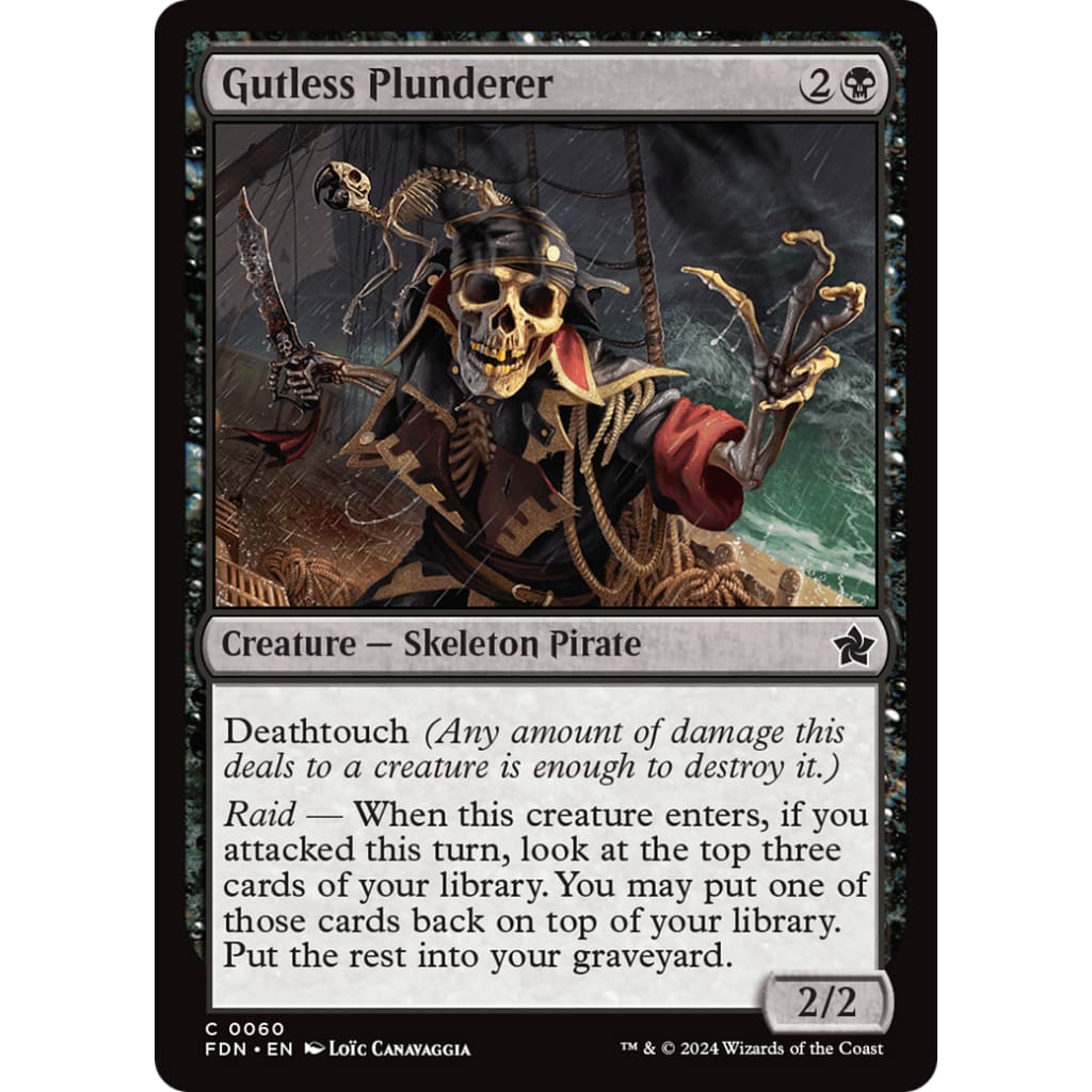 Gutless Plunderer (FDN-060) Foil - Single