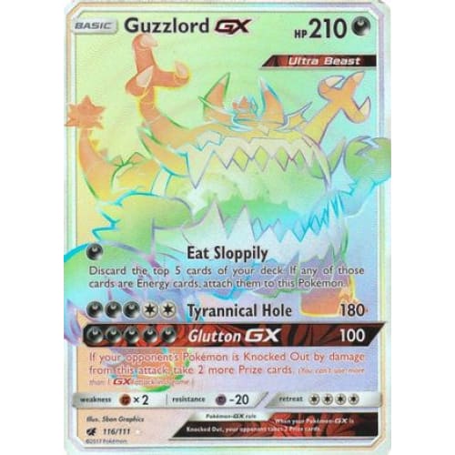 Guzzlord-GX (116/111) Holo Rare Holofoil - Single