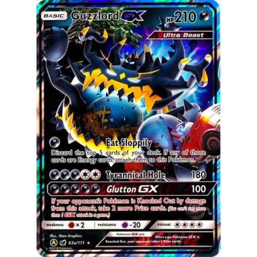 Guzzlord-GX (63A/111) Holo Rare - Single