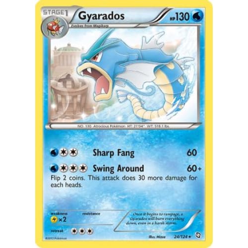 Gyarados (024/124) Rare Classic Reverse Holofoil - Single
