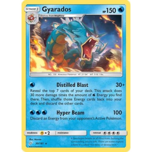Gyarados (030/181) Holo Rare Reverse Holofoil - Single