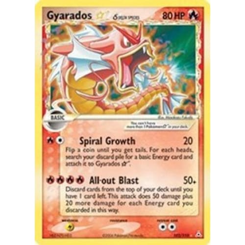 Gyarados ★ δ (102/110) Holo Rare Holofoil - Single