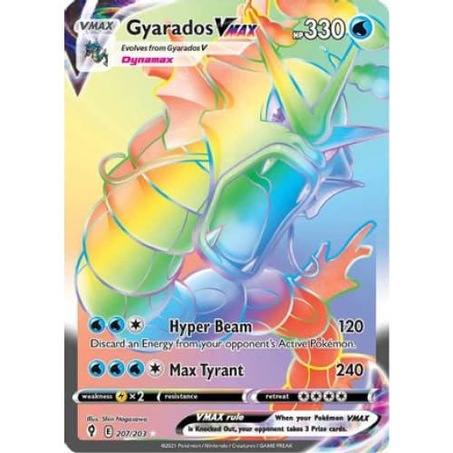 Gyarados VMAX (207/203) Holo Rare Holofoil - Single