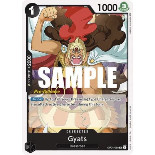 Gyats OP04-080 UC Kingdoms of Intrigue Pre-Release Cards