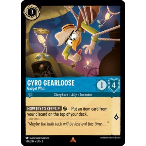 Gyro Gearloose - Gadget Whiz (144//204) - Into the Inklands