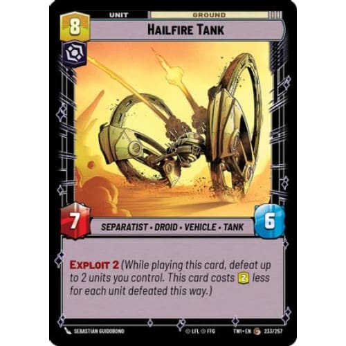Hailfire Tank (233/257) - Single