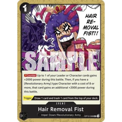 Hair Removal Fist OP12-098 UC Legacy of the Master - Single