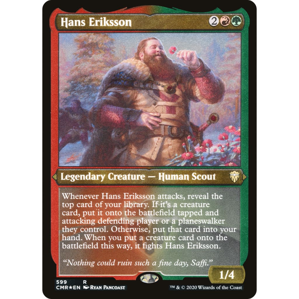 Hans Eriksson (CMR-599) Etched Foil - Single