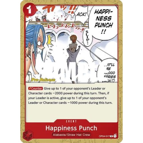 Happiness Punch OP04-017 C Kingdoms of Intrigue Pre-Release