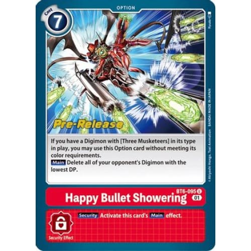 Happy Bullet Showering (BT6-095 U) Uncommon - Single
