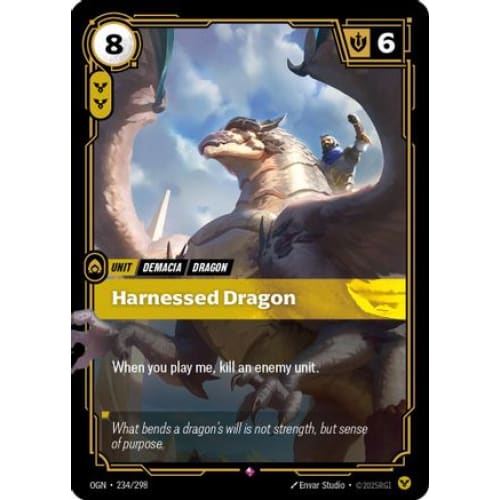 Harnessed Dragon (234/298) - Origins Foil - Single
