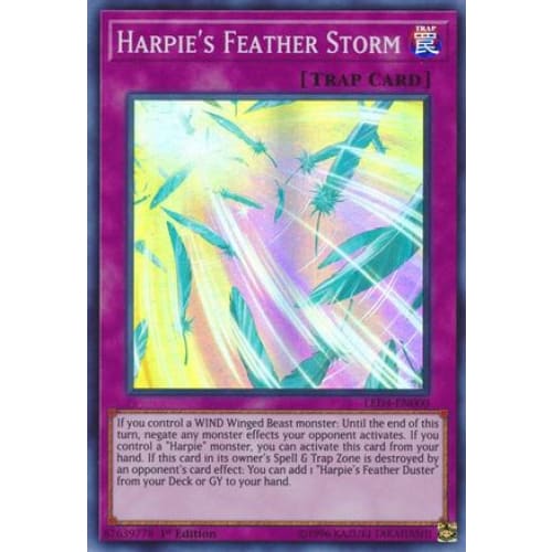 Harpie’s Feather Storm (LED4-EN000) Super Rare 1st Edition
