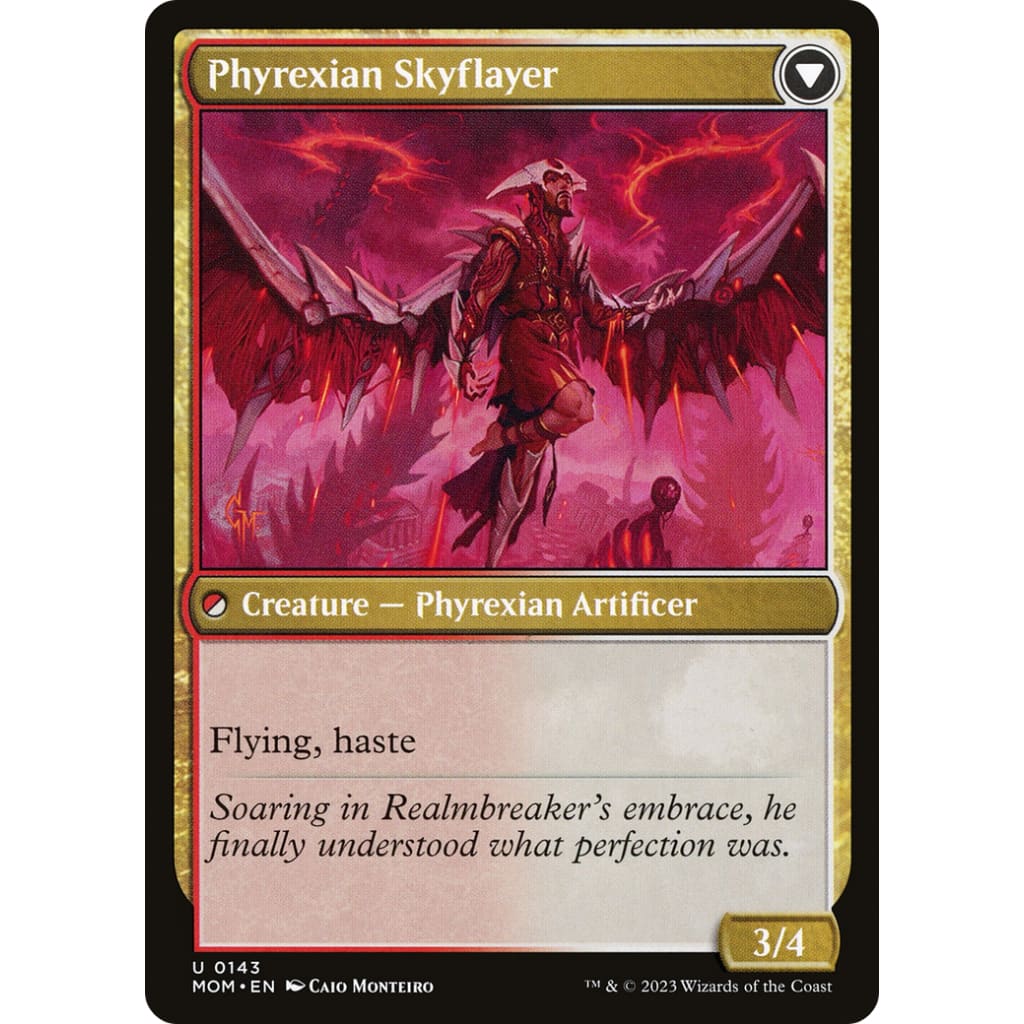 Harried Artisan // Phyrexian Skyflayer (MOM-143) Foil