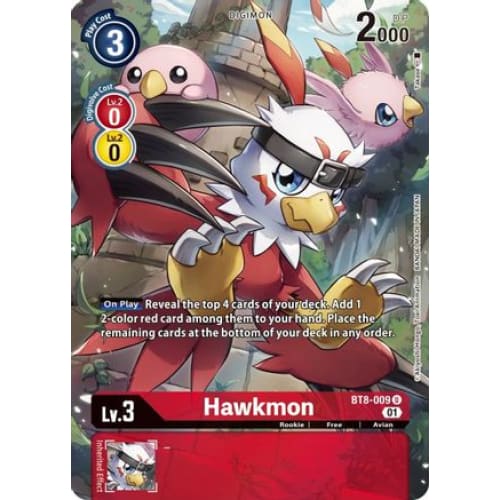 Hawkmon (Alternate Art) (BT8-009 U) Uncommon Foil - Single