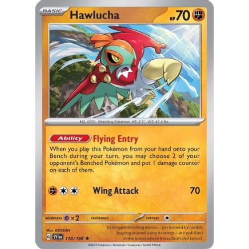 Hawlucha (118) Rare Reverse Holofoil - Single