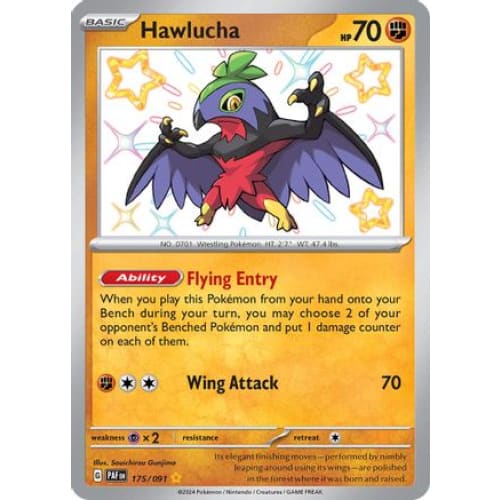 Hawlucha (175) Shiny Rare Holofoil - Single