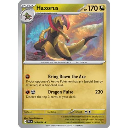 Haxorus (46) Rare Classic Reverse Holofoil - Single