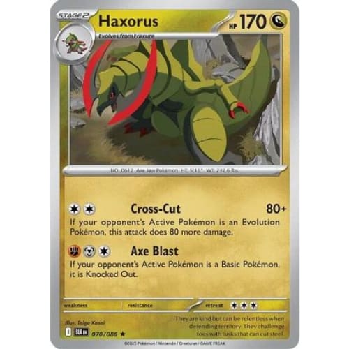 Haxorus (70) Rare Classic Reverse Holofoil - Single