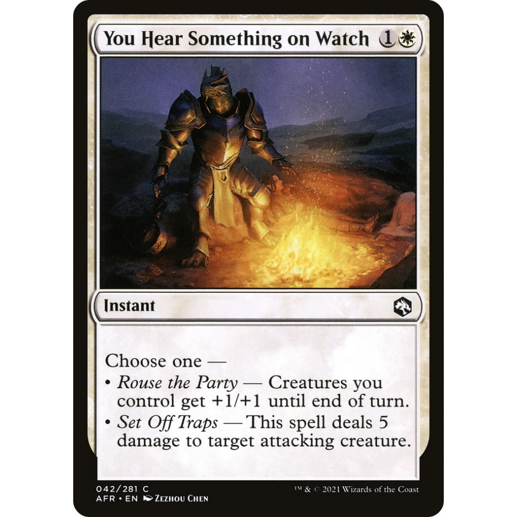 You Hear Something on Watch (AFR-042) Foil - Single