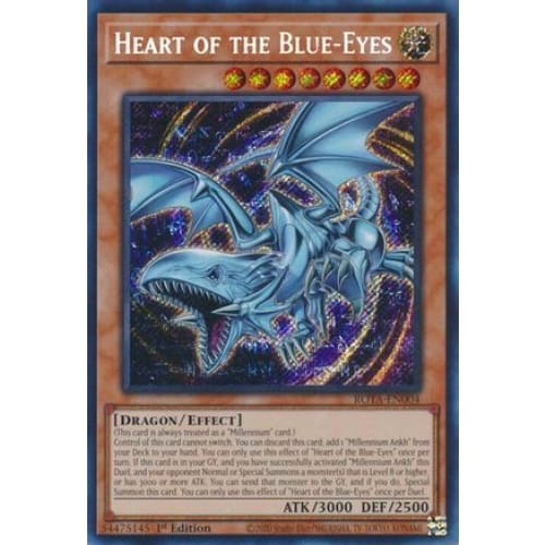 Heart of the Blue-Eyes - ROTA-EN004 Secret Rare 1st Edition
