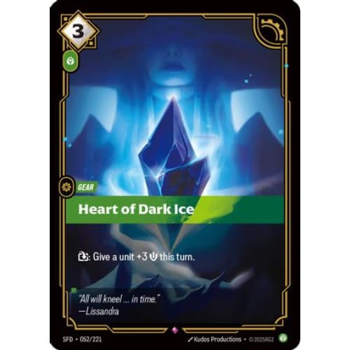 Heart of Dark Ice (052/221) - Spiritforged Foil - Single