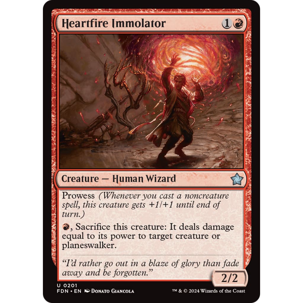 Heartfire Immolator (FDN-201) - Single