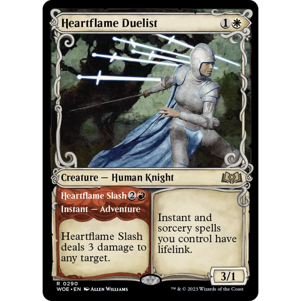 Heartflame Duelist // Slash (WOE-290): (Showcase) - Single