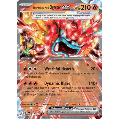 Hearthflame Mask Ogerpon ex - 017/131 (17) Double Rare