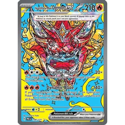 Hearthflame Mask Ogerpon ex - 148/131 (148) Special
