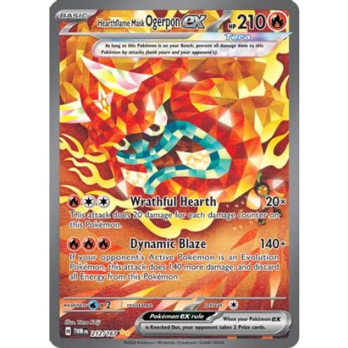Hearthflame Mask Ogerpon ex (212) Special Illustration Rare