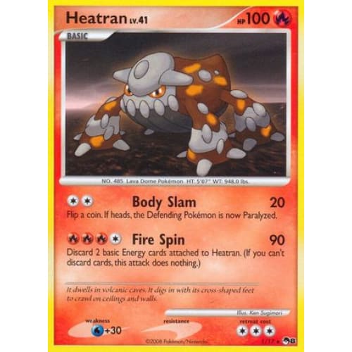 Heatran (001/017) Rare Classic Holofoil - Single