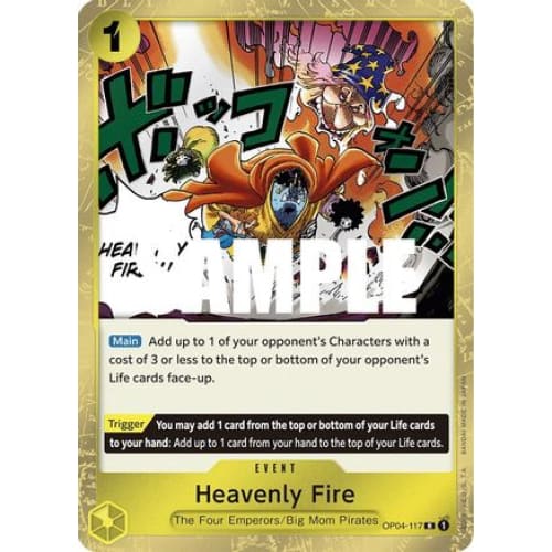 Heavenly Fire OP04-117 R Kingdoms of Intrigue Foil - Single