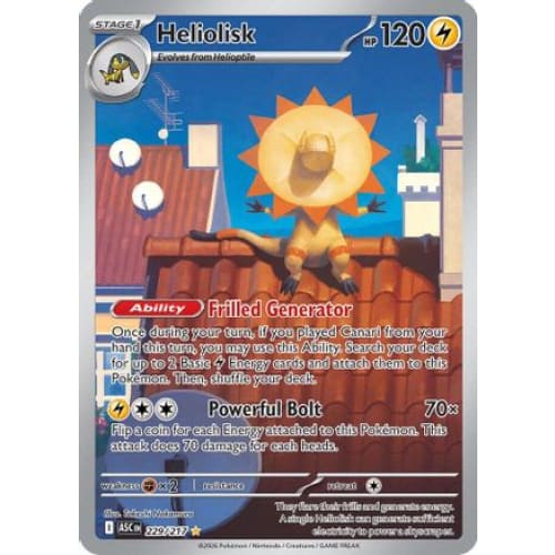 Heliolisk - 229/217 (229) Illustration Rare Holofoil